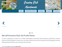 Tablet Screenshot of countryclubapartmentshuntsville.com